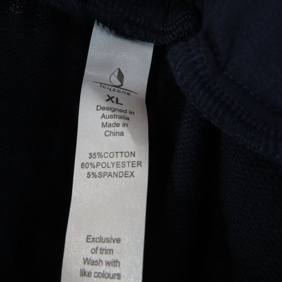 Icyzone Women's XL Navy Blue Capri Jogger Pants Drawstring Pockets NWT - Picture 5 of 7